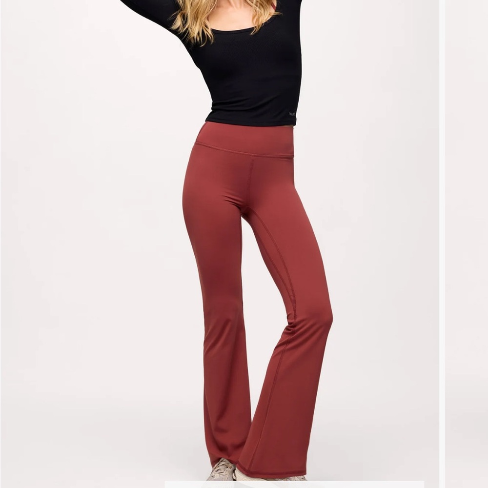 nuuds Women's Flare Pants - Mauve